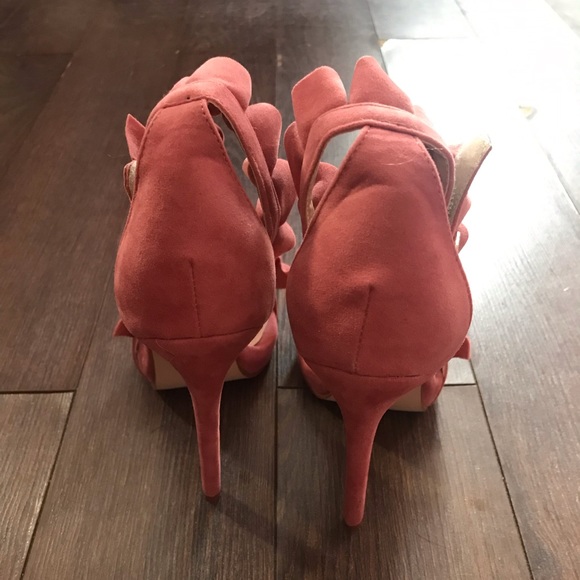 Bebo Frilly Velvet Stilettos Never Worn - Picture 7 of 9